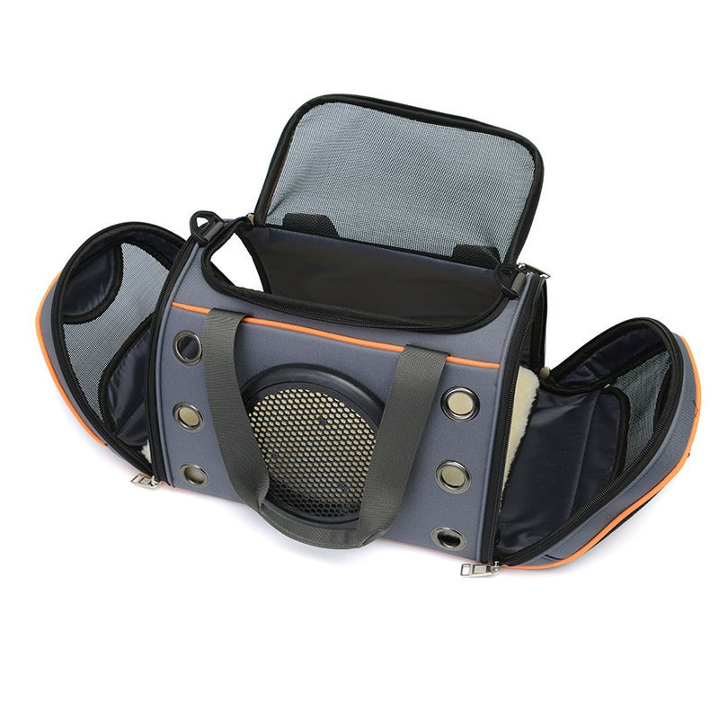 Sac de Transport Respirant pour Animaux – Bandoulière & Sac à Dos pour Chiens et Chats (16L) | Panier, lit et accessoires design pour animaux - CoconDou