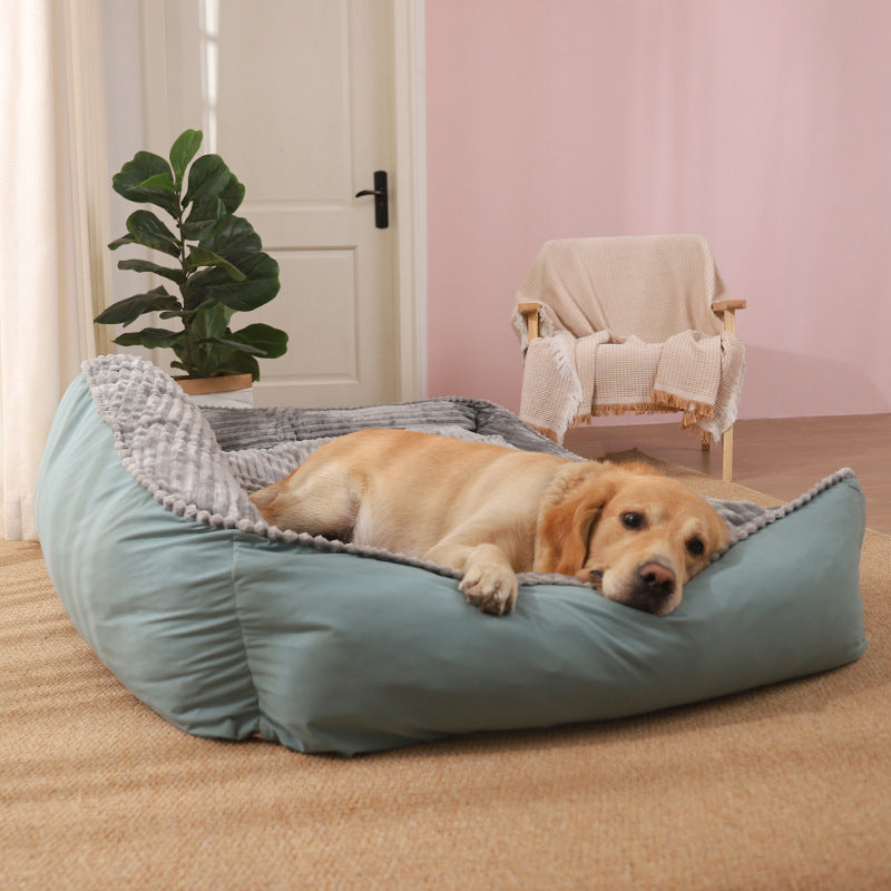 Panier-Lit Douillet pour Grands Chiens | Coussin Hiver Chaud et Confortable | Panier, lit et accessoires design pour animaux - CoconDou