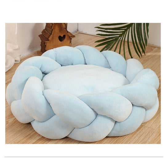 Panier nid rond pour chien et chat | Coussin moelleux & confortable anti-stress | Panier, lit et accessoires design pour animaux - CoconDou
