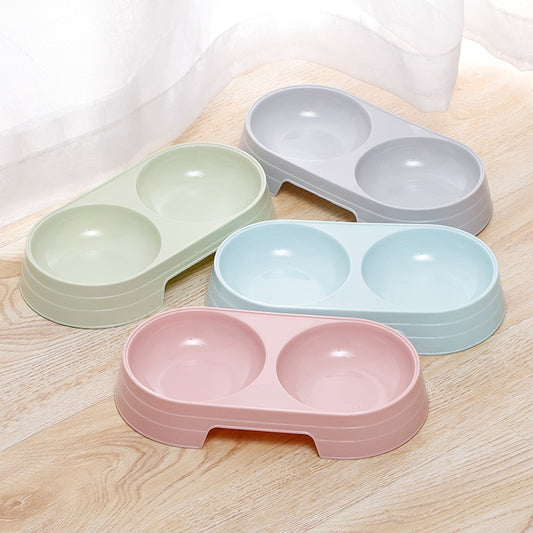 Bol Double Macaron pour Chien & Chat – Gamelle Design, Antidérapante et Facile à Nettoyer | Panier, lit et accessoires design pour animaux - CoconDou
