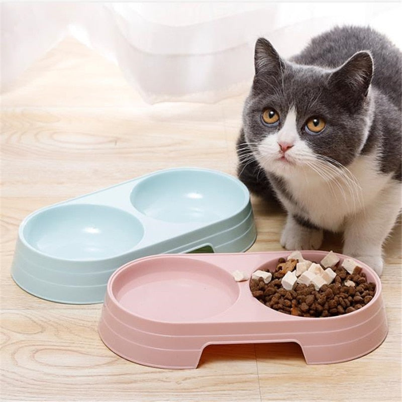Bol Double Macaron pour Chien & Chat – Gamelle Design, Antidérapante et Facile à Nettoyer | Panier, lit et accessoires design pour animaux - CoconDou