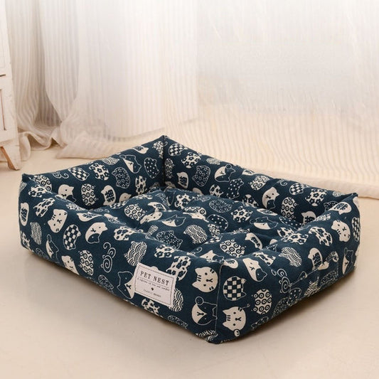 Panier Lit pour Chien & Chat – 4 Saisons, Déhoussable et Lavable | Confort Premium Oxford Imperméable | Panier, lit et accessoires design pour animaux - CoconDou