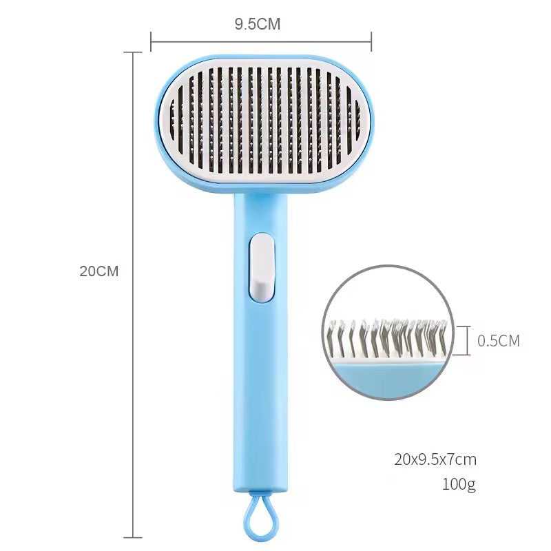 Brosse de Toilettage Anti-Poils pour Chien & Chat – Peigne Auto-Nettoyant, Confort et Brillance | Panier, lit et accessoires design pour animaux - CoconDou