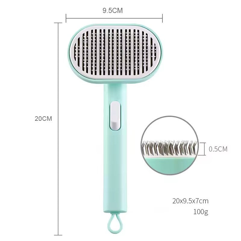 Brosse de Toilettage Anti-Poils pour Chien & Chat – Peigne Auto-Nettoyant, Confort et Brillance | Panier, lit et accessoires design pour animaux - CoconDou