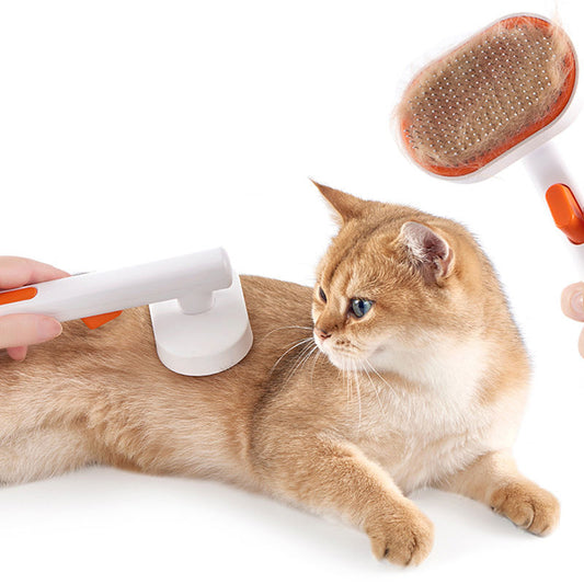 Brosse de Toilettage Anti-Poils pour Chien & Chat – Peigne Auto-Nettoyant, Confort et Brillance | Panier, lit et accessoires design pour animaux - CoconDou