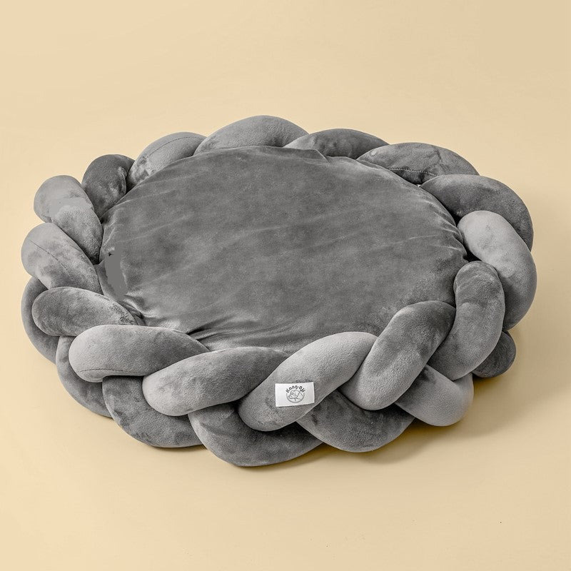 Panier nid rond pour chien et chat | Coussin moelleux & confortable anti-stress | Panier, lit et accessoires design pour animaux - CoconDou