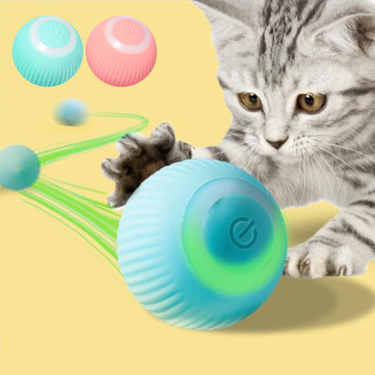 Balle Interactive pour Chat – Balle Roulante Intelligente, Électrique & Mentholée | Jeu, Détente et Santé | Panier, lit et accessoires design pour animaux - CoconDou