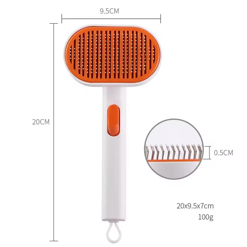Brosse de Toilettage Anti-Poils pour Chien & Chat – Peigne Auto-Nettoyant, Confort et Brillance | Panier, lit et accessoires design pour animaux - CoconDou