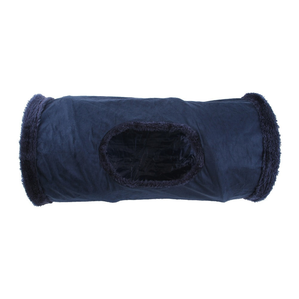 Tunnel Pliable pour Chat – Jouet Interactif en Daim & Polyester | Jeu, Cachette et Chasse | Panier, lit et accessoires design pour animaux - CoconDou