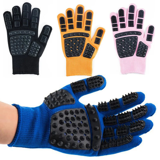 1pcs Pet Glove Cat Grooming Glove Cat Hair Deshedding Brush Gloves Dog Comb | Panier, lit et accessoires design pour animaux - CoconDou