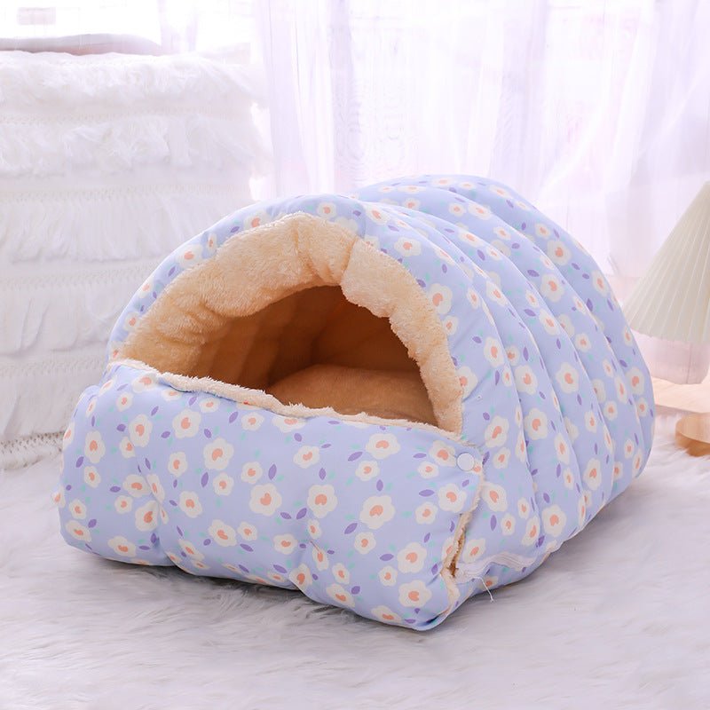 Panier confortable pour chien et chat Lit Cocoon pour Chat Hiver – Velours Épais & Sac de Couchage | CoconDou - CoconDou